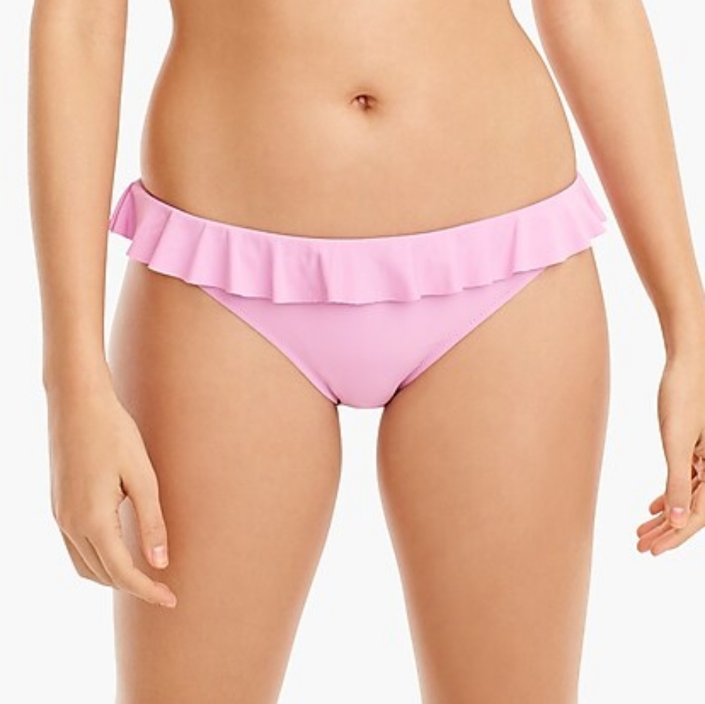 J Crew | Lavender ruffle hipster bikini bottom